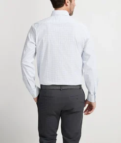 Button-Down Shirts<Vineyard Vines Stretch Poplin Check Spread Collar Shirt Spinnaker