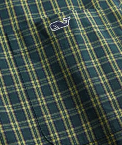 Button-Down Shirts<Vineyard Vines Stretch Poplin Tartan Shirt R St Chtn Green