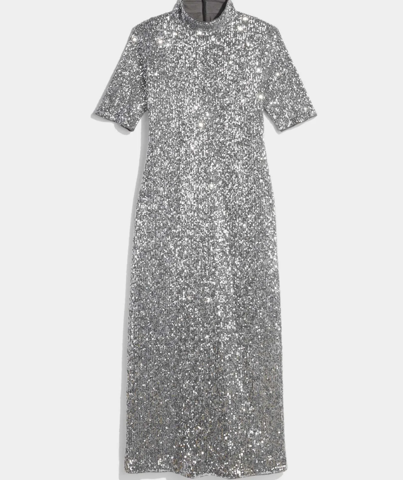 Dresses & Skirts<Vineyard Vines Stretch Sequin Midi Dress Silver