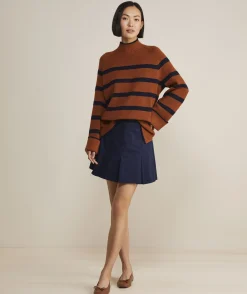 Dresses & Skirts<Vineyard Vines Stretch Twill Pleated Mini Skirt Nautical Navy
