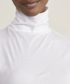 Tees<Vineyard Vines Striped Pima Cotton Turtleneck Stripe- Marsh/Almond