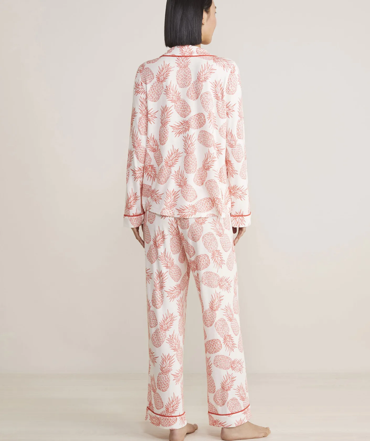 Pajamas|Pants & Denim<Vineyard Vines Super-Soft Printed Knit Pajama Set Tiny Tree-Red Velvet