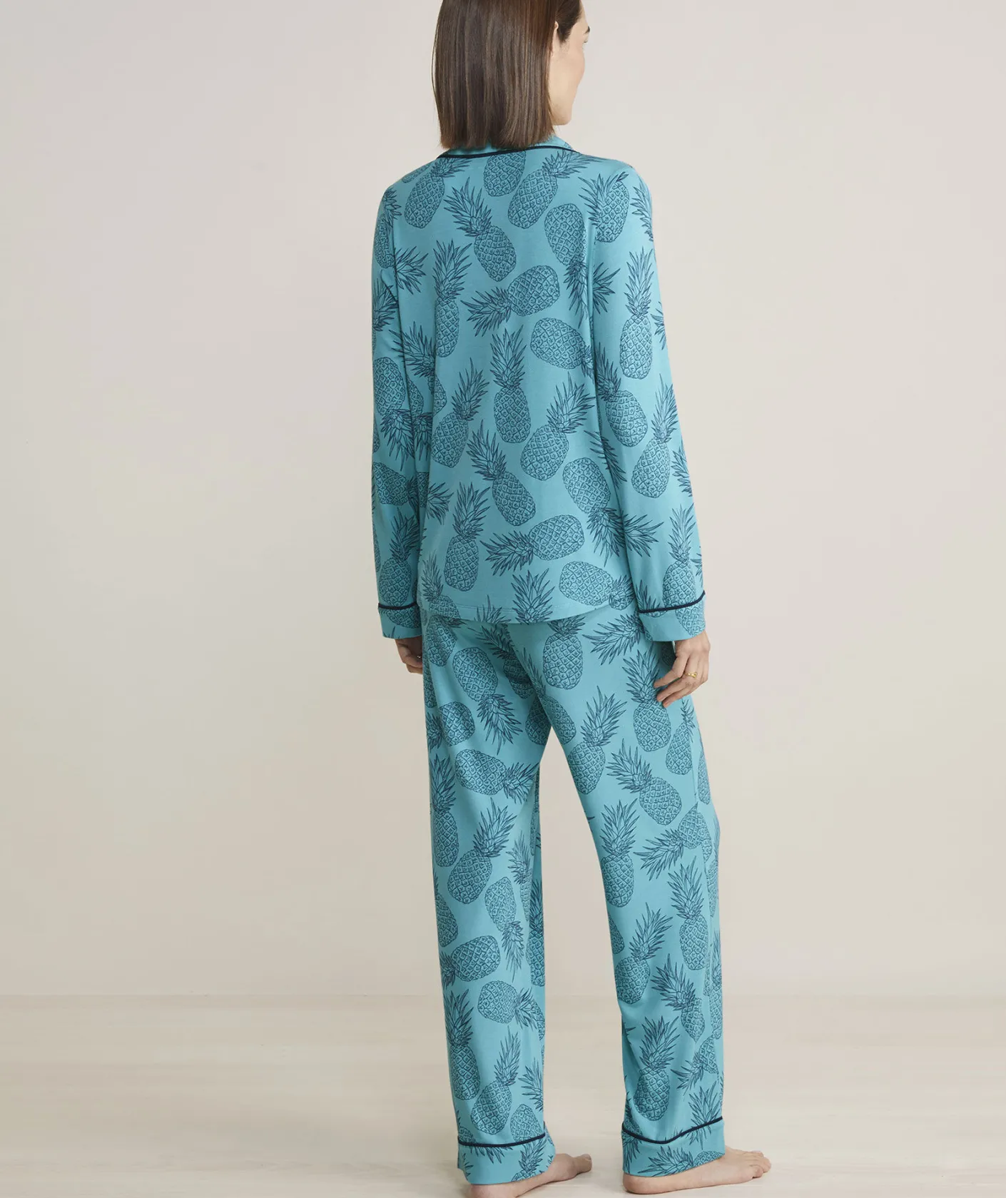Pajamas|Pants & Denim<Vineyard Vines Super-Soft Printed Knit Pajama Set Pineapple-Marsh