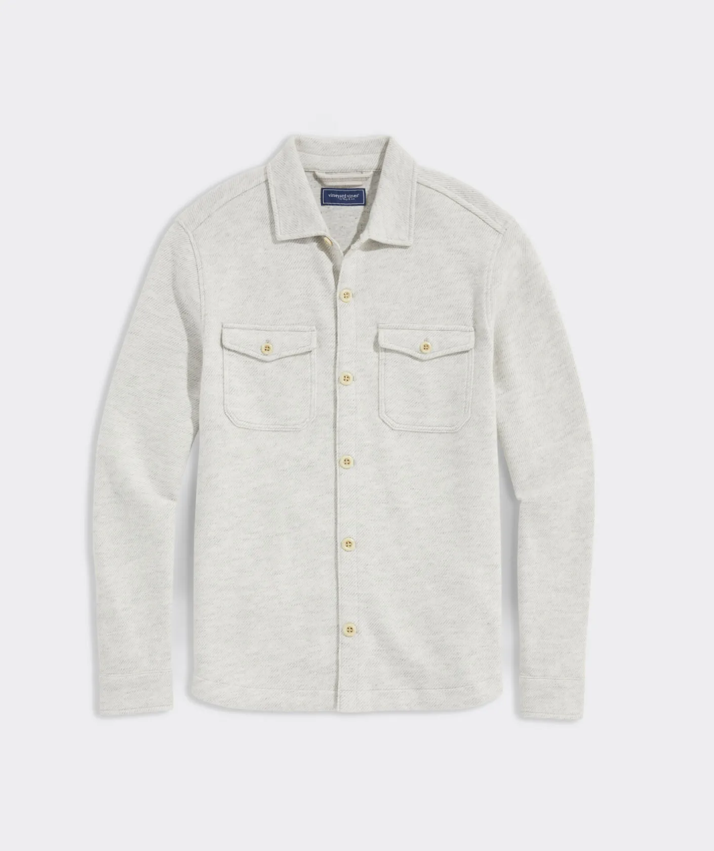 Jackets & Vests<Vineyard Vines Twill Wool Shirt Jacket Marshmallow