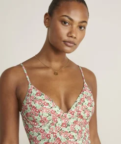 Swim & Cover-Ups<Vineyard Vines Underwire One-Piece SB Floral - Marsh