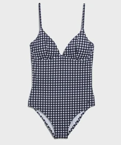 Swim & Cover-Ups<Vineyard Vines Underwire One-Piece Nautical Navy