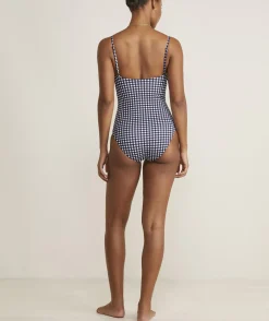 Swim & Cover-Ups<Vineyard Vines Underwire One-Piece Nautical Navy