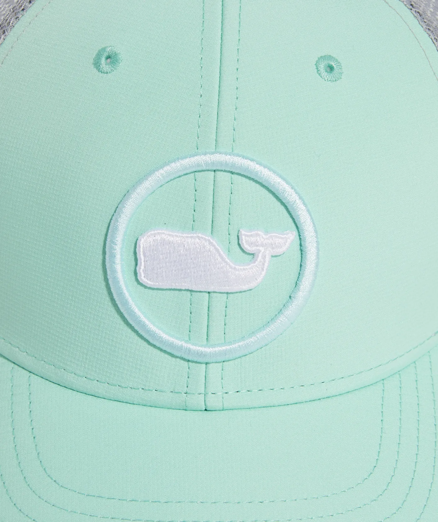 Hats<Vineyard Vines Whale Dot Performance Trucker Hat Antigua Green