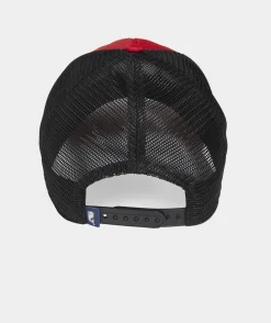 Hats<Vineyard Vines Whale Dot Performance Trucker Hat Red Velvet