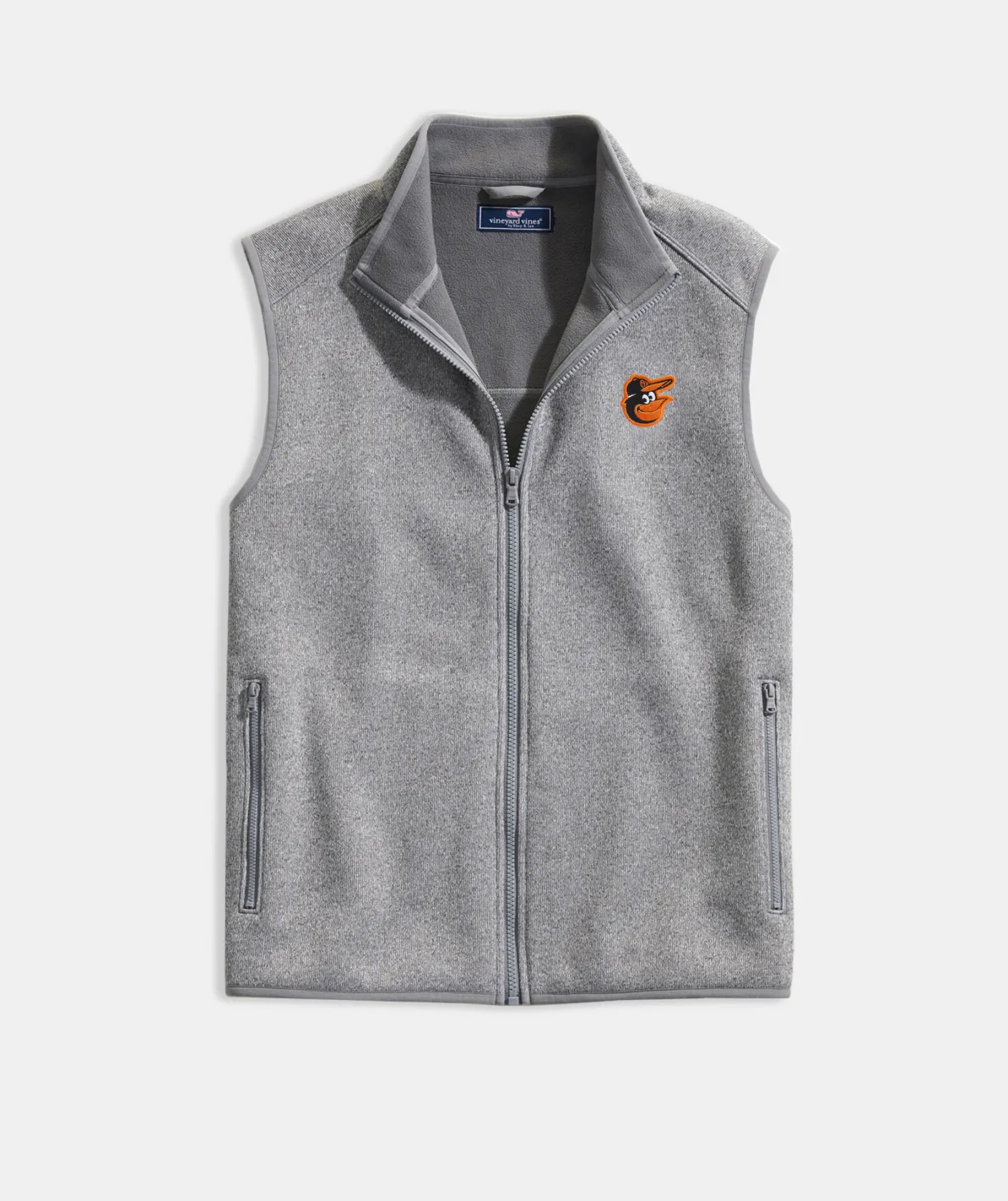 Las Vegas Raiders<Vineyard Vines Women's Las Vegas Raiders Mountain Sweater Fleece Vest Marshmallow