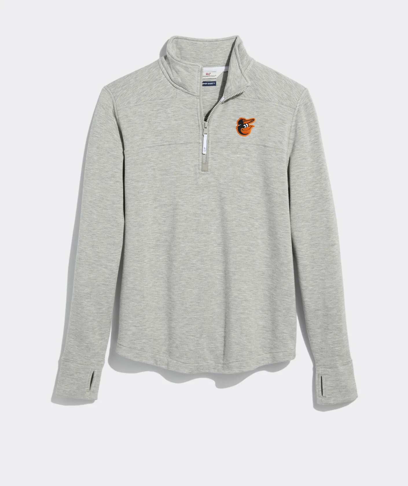 Los Angeles Chargers<Vineyard Vines Women's Los Angeles Chargers Cashmere Crewneck Light Heather Gray