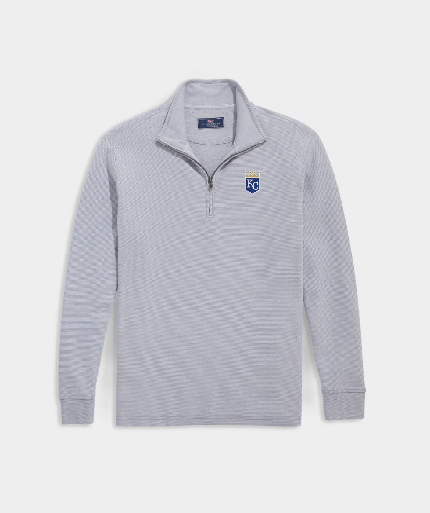 Philadelphia Eagles<Vineyard Vines Women's Philadelphia Eagles Cashmere Crewneck Light Heather Gray
