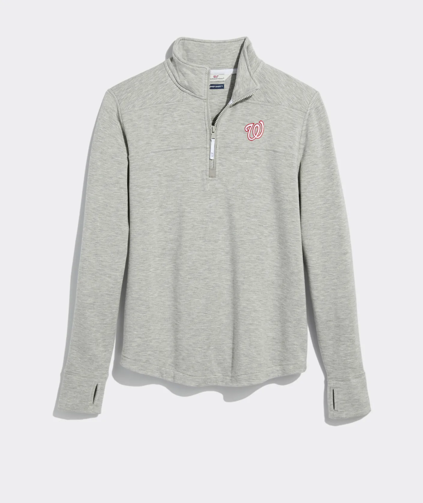 Philadelphia Phillies<Vineyard Vines Women's Philadelphia Phillies Crewneck Grey Heather